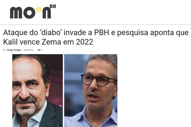 Portal Moon BH cita pesquisa realizado pela Paraná Pesquisas