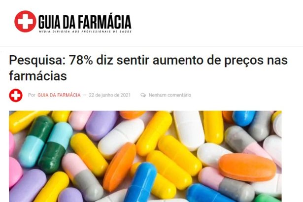 Guia da Farmácia divulga pesquisa realizado pela Paraná Pesquisas