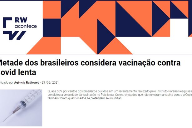 RW Cast divulga pesquisa realizado pela Paraná Pesquisas