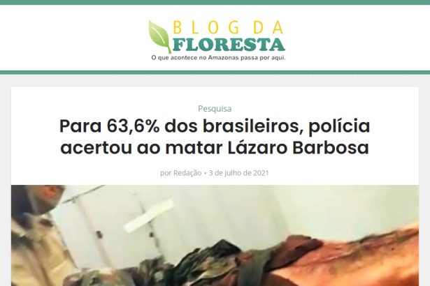 Blog da Floresta divulga pesquisa realizado pela Paraná Pesquisas