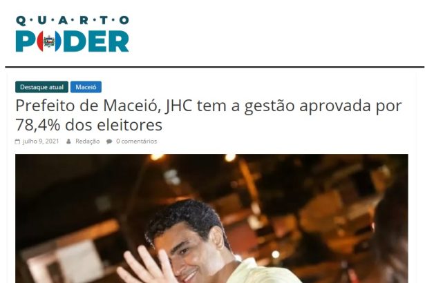 Quarto Poder Alagoas divulga pesquisa realizado pela Paraná Pesquisas