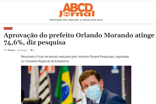 ABCD Jornal divulga pesquisa realizado pela Paraná Pesquisas