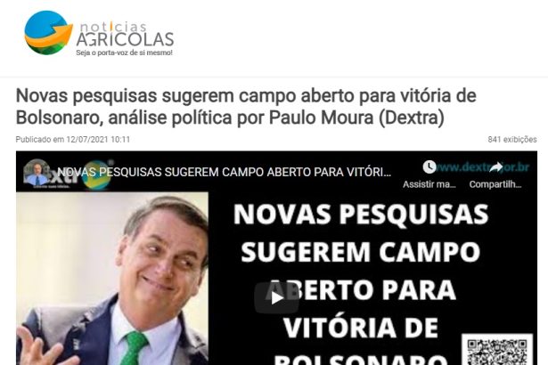 Notícias Agrícolas divulga pesquisa realizado pela Paraná Pesquisas