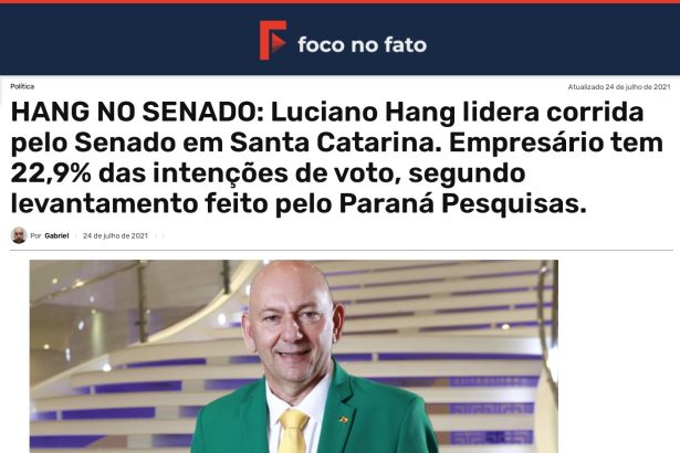 Foco no Fato divulga pesquisa realizado pela Paraná Pesquisas
