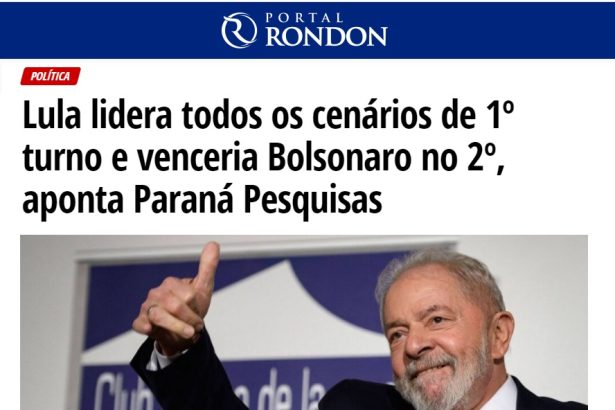 Portal Rondon divulga pesquisa realizado pela Paraná Pesquisas