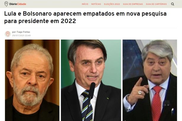 Diário Cidade divulga pesquisa realizado pela Paraná Pesquisas