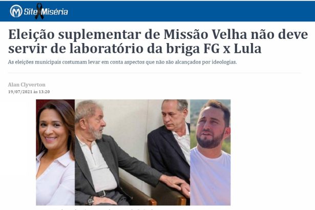 Site Miséria divulga pesquisa realizado pela Paraná Pesquisas