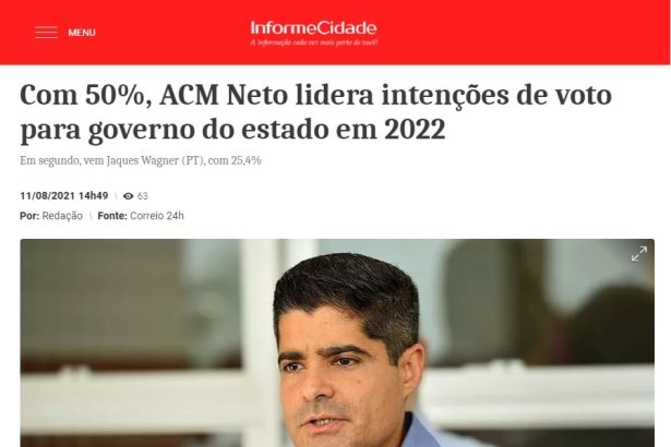 Informe Cidade divulga pesquisa realizado pela Paraná Pesquisas