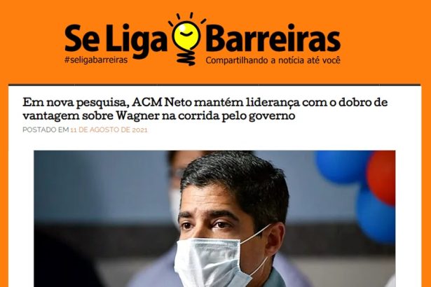 Se Liga Barreiras divulga pesquisa realizado pela Paraná Pesquisas