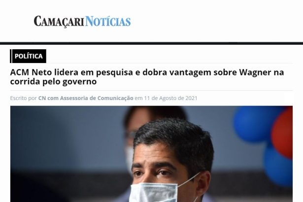 Camaçari Notícias divulga pesquisa realizado pela Paraná Pesquisas