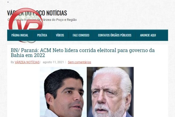 Blog Várzea do Poco Notícias divulga pesquisa realizado pela Paraná Pesquisas