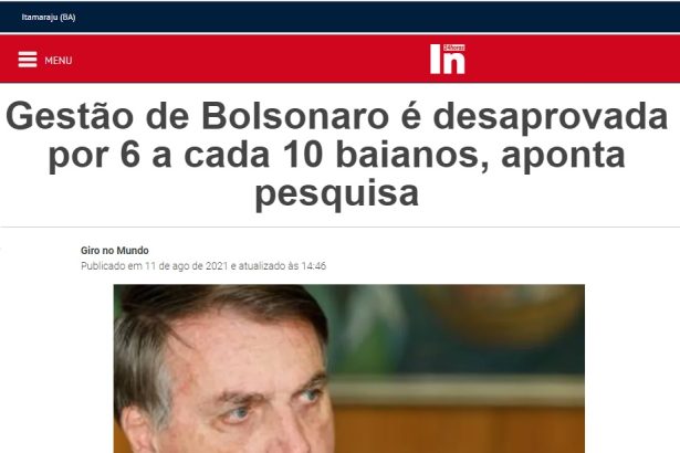 Itamaraju Notícias divulga pesquisa realizado pela Paraná Pesquisas