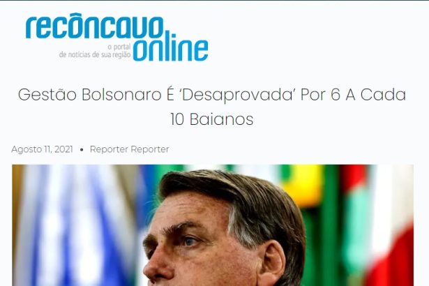 Recôncavo Online divulga pesquisa realizado pela Paraná Pesquisas