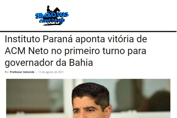 Simão Dias Como eu Vejo divulga pesquisa realizado pela Paraná Pesquisas