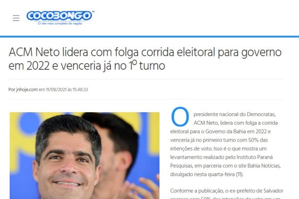 Cocobongo divulga pesquisa realizado pela Paraná Pesquisas