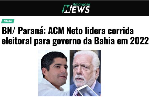 Amargosa News divulga pesquisa realizado pela Paraná Pesquisas