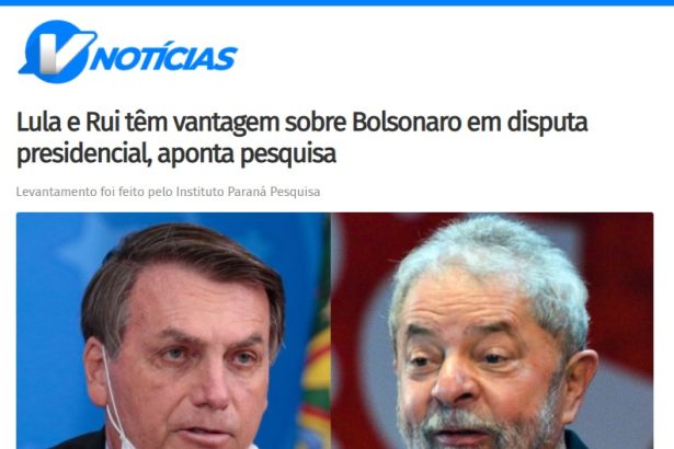V Notícias divulga pesquisa realizado pela Paraná Pesquisas