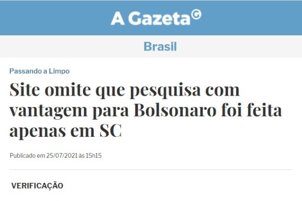 A Gazeta divulga pesquisa realizado pela Paraná Pesquisas