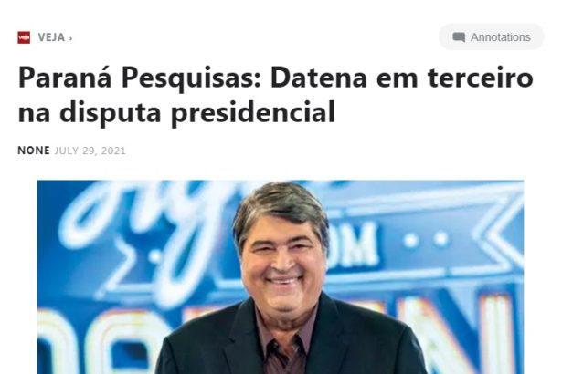 Outline Read e Annotate Articles divulga pesquisa realizado pela Paraná Pesquisas
