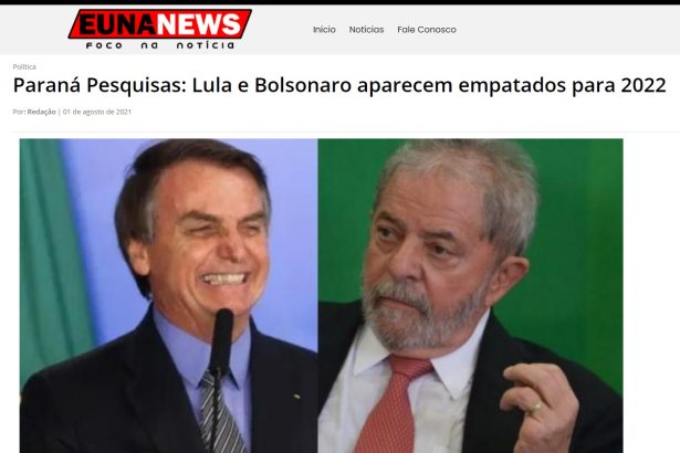 Eu Na News divulga pesquisa realizado pela Paraná Pesquisas