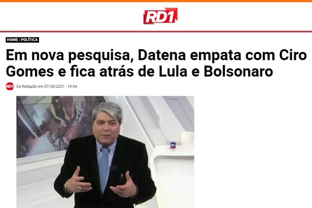 Portal RD1 cita pesquisa realizado pela Paraná Pesquisas