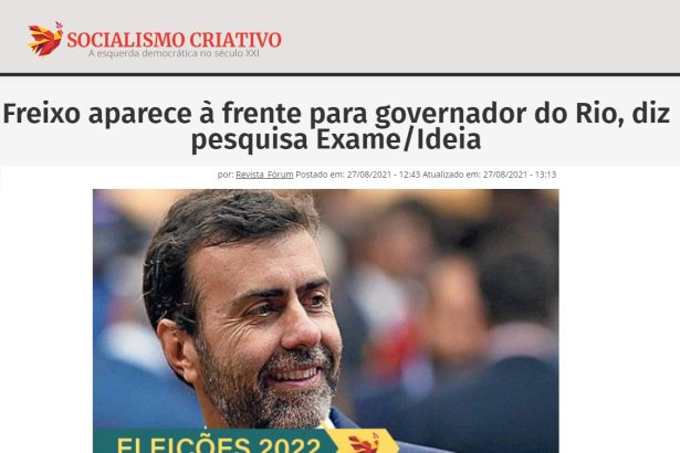 Socialismo Criativo cita pesquisa realizado pela Paraná Pesquisas