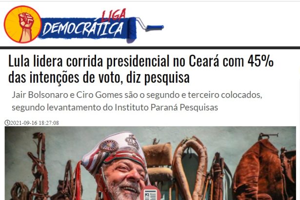Liga Democrática divulga pesquisa realizado pela Paraná Pesquisas