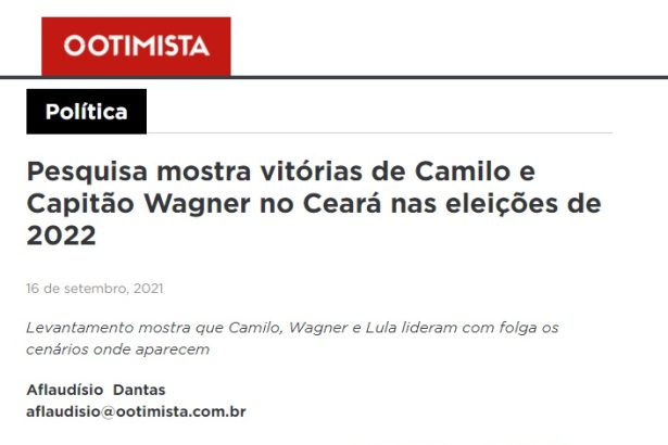 O Otimista divulga pesquisa realizado pela Paraná Pesquisas