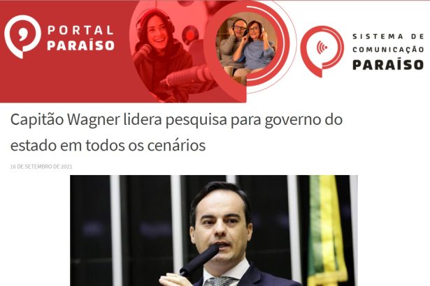 Sistema de Comunicação Paraíso divulga pesquisa realizado pela Paraná Pesquisas