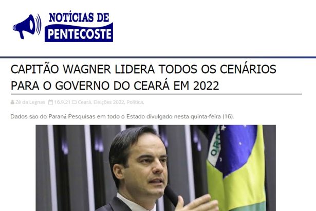 Notícias de Pentecoste divulga pesquisa realizado pela Paraná Pesquisas