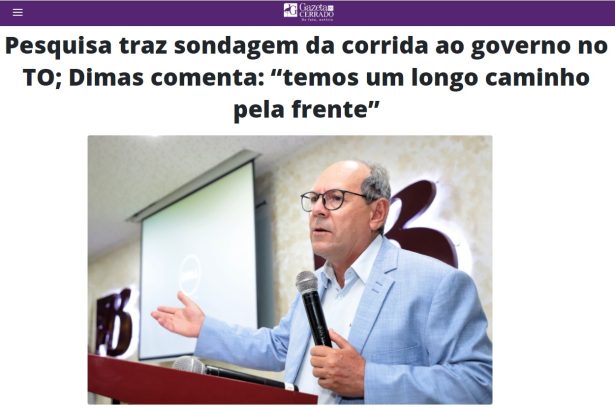 Gazeta do Cerrado divulga pesquisa realizado pela Paraná Pesquisas