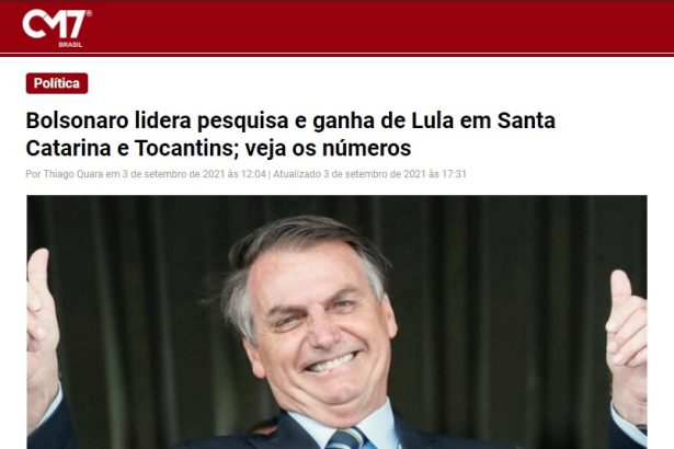 Portal CM7 divulga pesquisa realizado pela Paraná Pesquisas