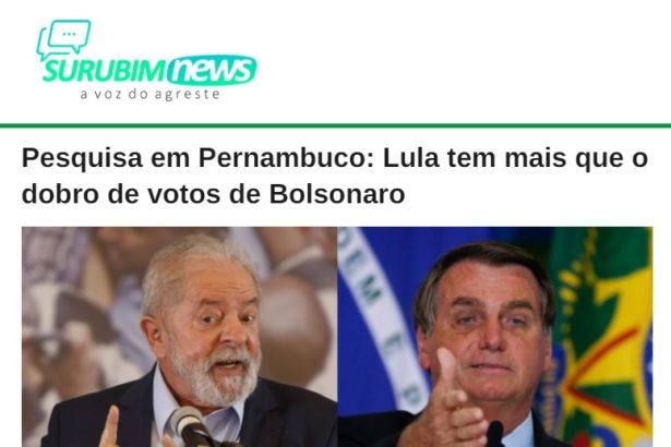 Portal Surubim News divulga pesquisa realizado pela Paraná Pesquisas