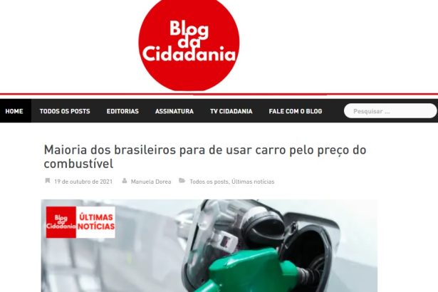 Blog da Cidadania divulga pesquisa nacional realizado pela Paraná Pesquisas