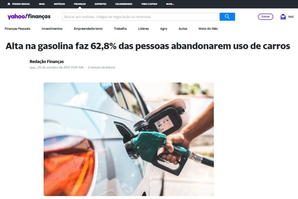 Yahoo Finanças divulga pesquisa nacional realizado pela Paraná Pesquisas
