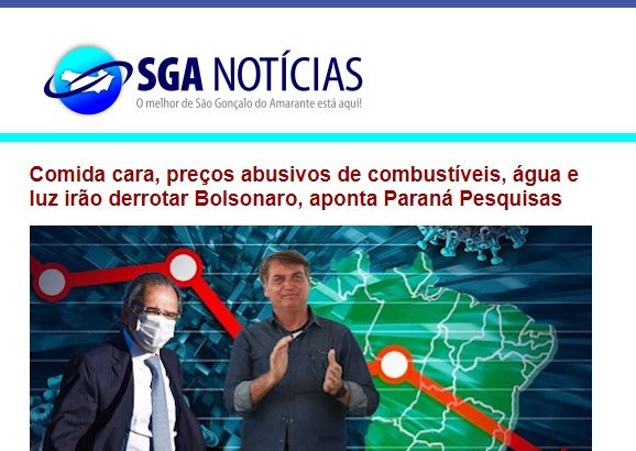 SGA Notícias divulga pesquisa realizado pela Paraná Pesquisas