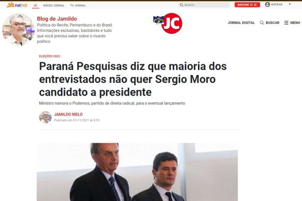 Blog do Jamildo divulga pesquisa nacional realizado pela Paraná Pesquisas