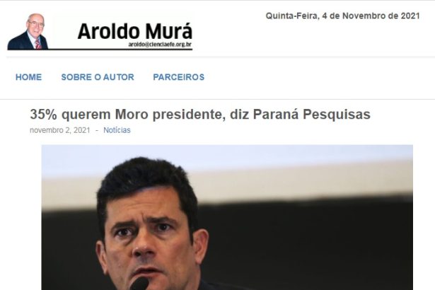 Aroldo Murá cita pesquisa nacional realizado pela Paraná Pesquisas