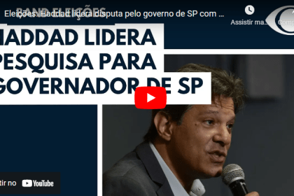 Band Eleições cita pesquisa realizada pela Paraná Pesquisas.