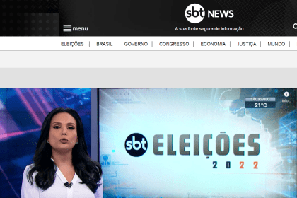 SBT News divulga pesquisa realizada pela Paraná Pesquisas.