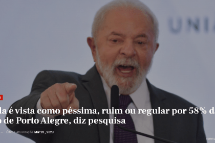 Destak News cita pesquisa realizada pela Paraná Pesquisas.