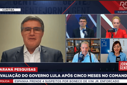 Band cita pesquisa realizada pela Paraná Pesquisas.