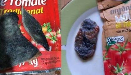 Perícia em molho de tomate encontra fungos e ovos de parasita