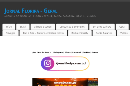 Jornal Floripa cita pesquisa realizada pela Paraná Pesquisas.