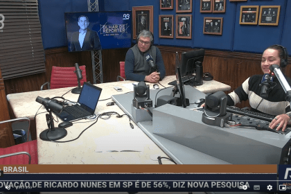 Rádio Bandeirantes cita pesquisa realizada pela Paraná Pesquisas.