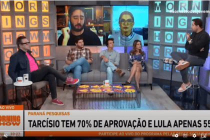 Morning Show cita pesquisa realizada pela Paraná Pesquisas.