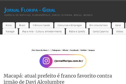 Jornal Floripa cita pesquisa realizada pela Paraná Pesquisas.