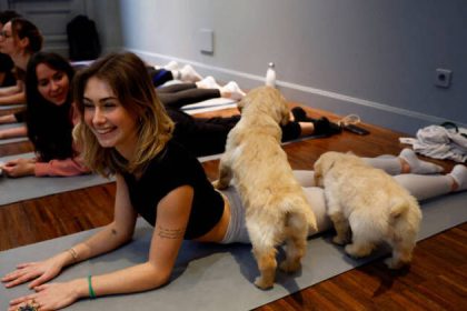 Reuters Ioga Com Filhotes De Cachorro Em Paris 21122023115522526