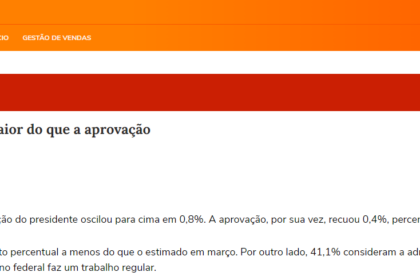 Portal Terra cita pesquisa realizada pela Paraná Pesquisas.