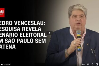 CNN Brasil cita pesquisa realizada pela Paraná Pesquisas em São Paulo.